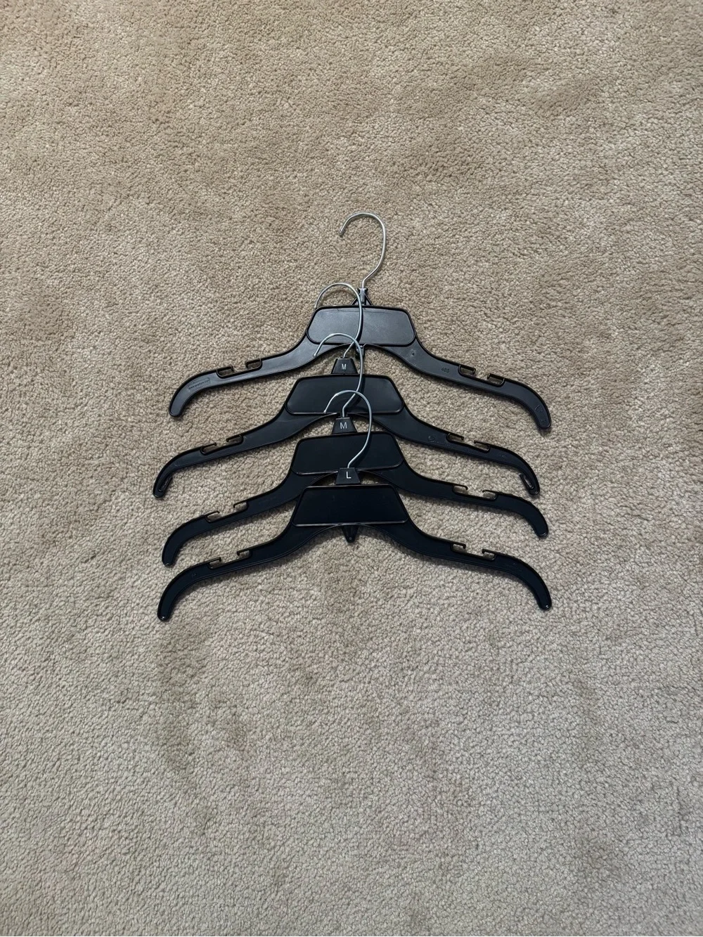 Black and White Plastic Clothing Hanger Bundle